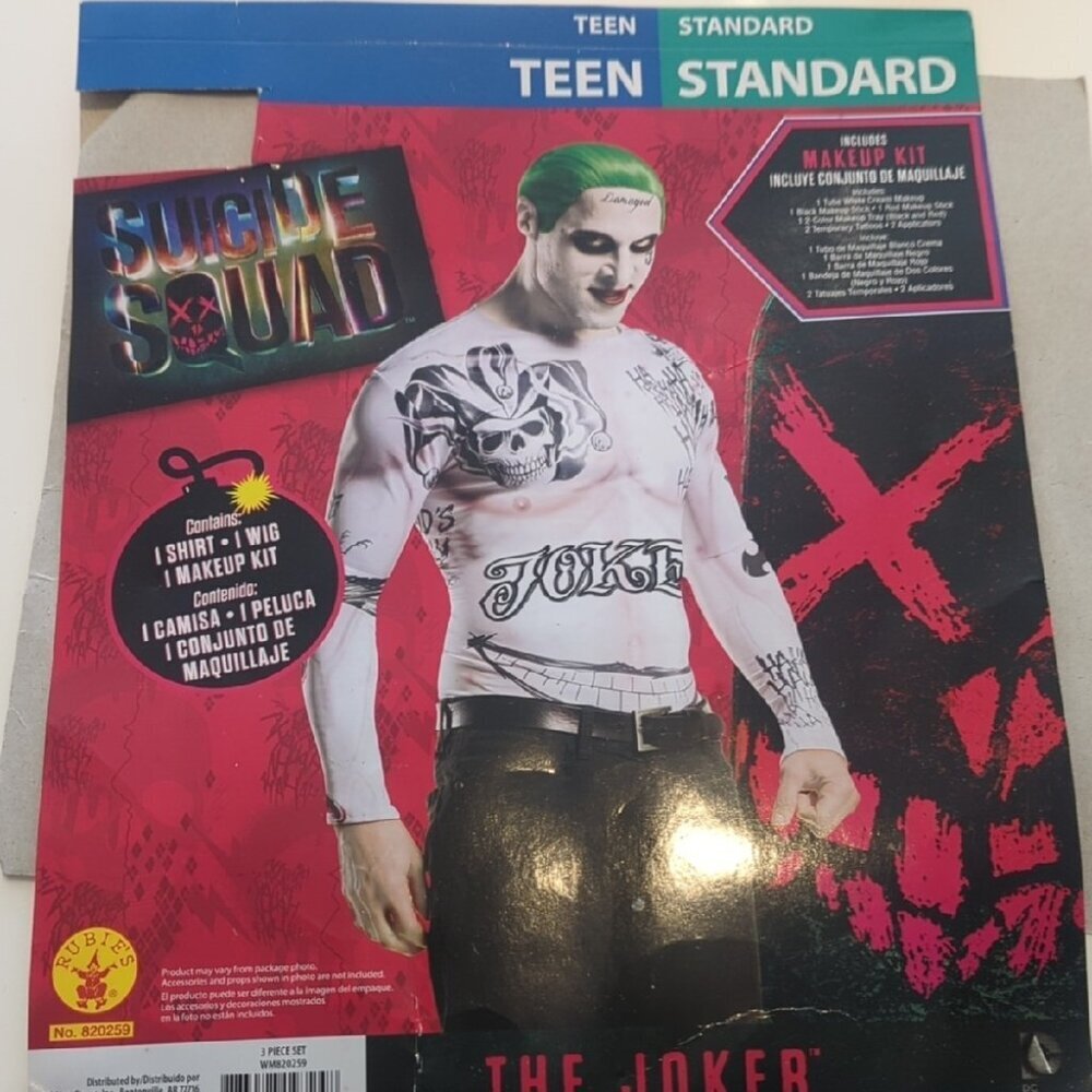 Rubie's Joker Teen Costume Shirt only - Age 13-17 New